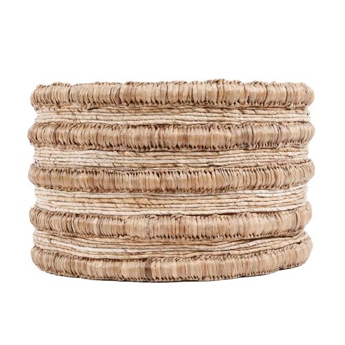 Panier en feuille de bananier naturel h36