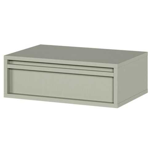 Table De Chevet Suspendue Avec Tiroir Vert Sauge 50x34 Cm