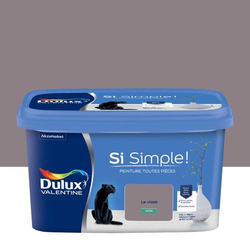 Peinture Toutes Pièces DULUX VALENTINE Si Simple ! Satin Le Violet 2,5L
