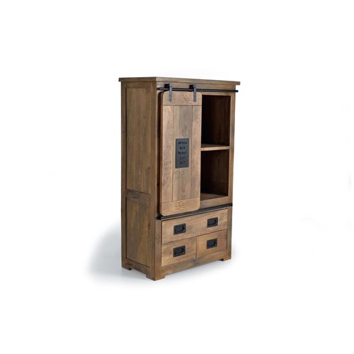Armoire En Bois Manguier Et Métal
