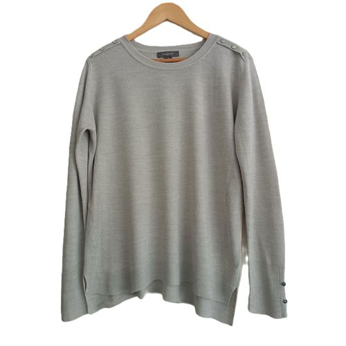 Pull Fin Gris. Col Rond. Primark. Taille 40 / 42