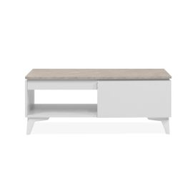 Table Basse Avec 1 Tiroir, 1 Niche L100 Cm