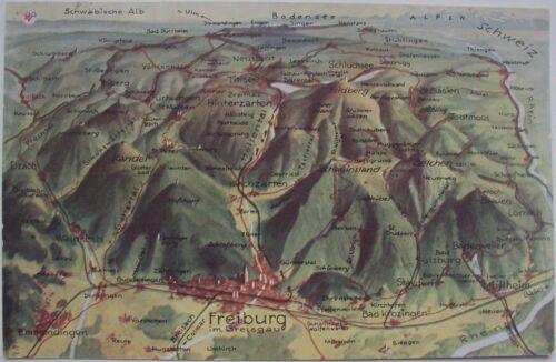 Allemagne.. Freiburg/Fribourg-En-Brisgau . Panorama Des Südlichen Schwarzwaldes .