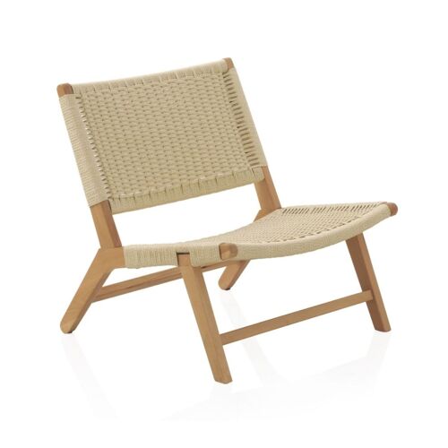 Fauteuil En Hêtre Avec Assise Et Dossier Tressés