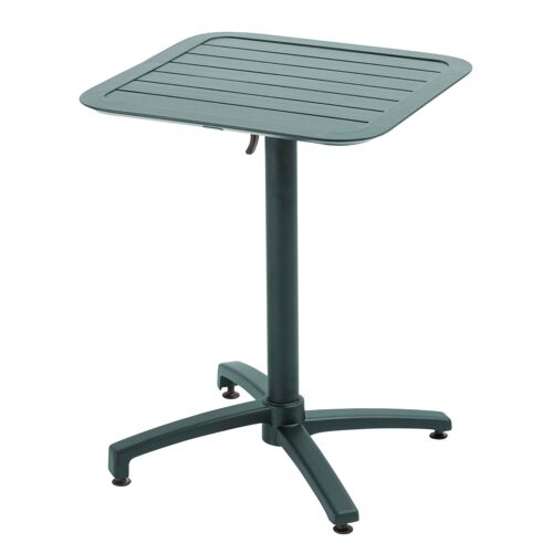 Table Inclinable De Terrasse 60 X 60 Cm Vert Foncé