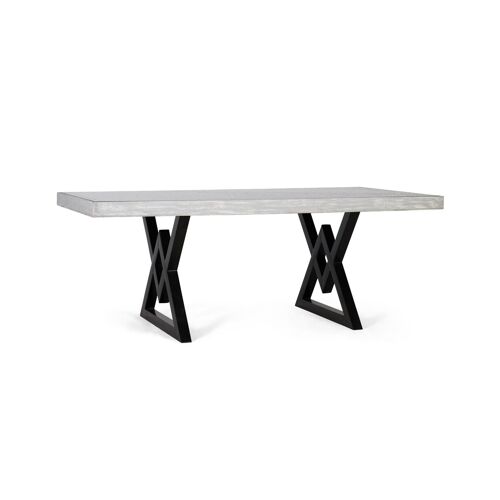 Table à manger rectangulaire en bois de manguier 200 cm