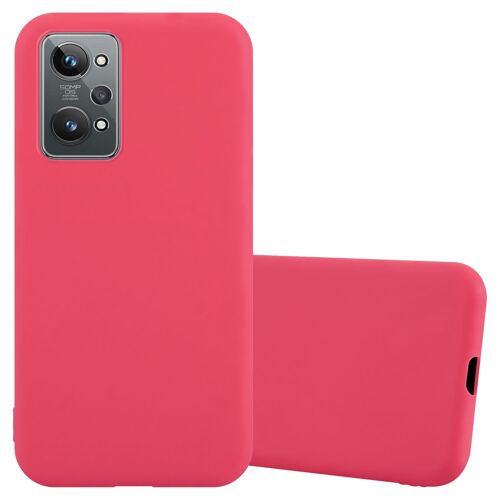 Cadorabo Housse compatible avec Realme GT 2 / GT Neo 2 en CANDY ROUGE - Étui de protection en silicone TPU flexible