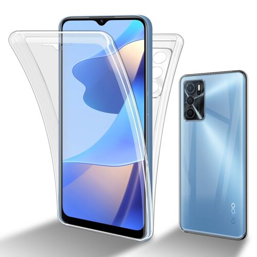 Cadorabo Housse Compatible Avec Oppo A16s / A54s En Transparent - 360° Full Body Housse De Protection - Protection Frontale Et Dorsale, Protection Intégrale Avec Protection D'écran