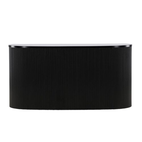 Console en bois noir design
