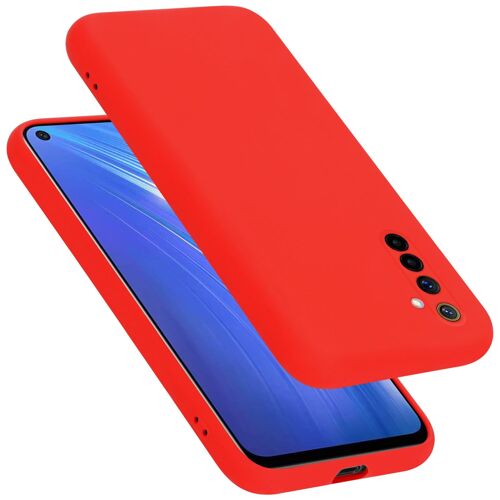 Cadorabo Housse compatible avec Realme 6 4G / 6s en LIQUID RED - Étui de protection en silicone TPU flexible