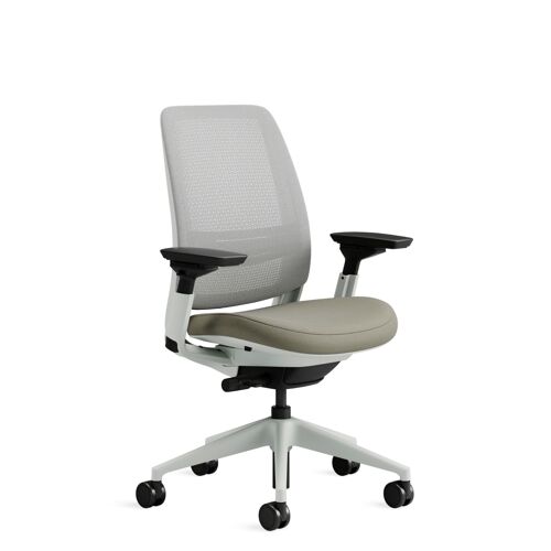 Chaise De Bureau Ergonomique En Tissu Beige 72 X 64 X 101