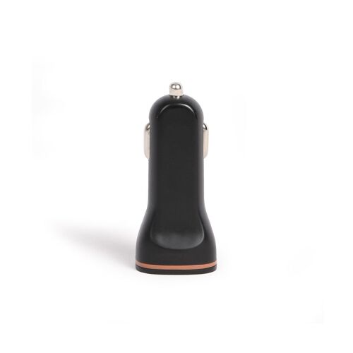 Adaptateur allume-cigare double USB Noir