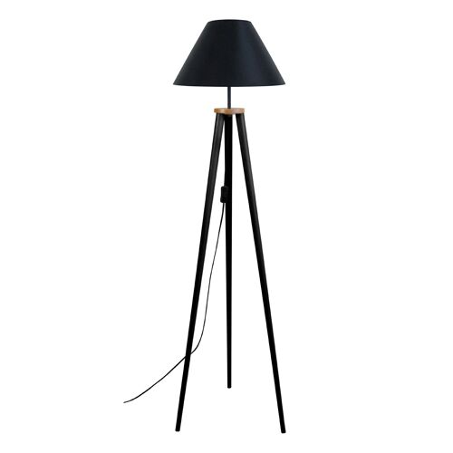 Lampadaire Tissu Noir 40 Cm