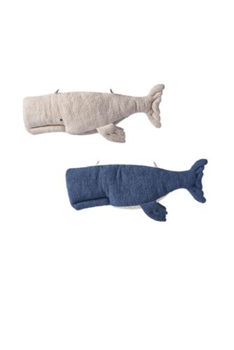 Pack peluches murales béluga beige et bleu