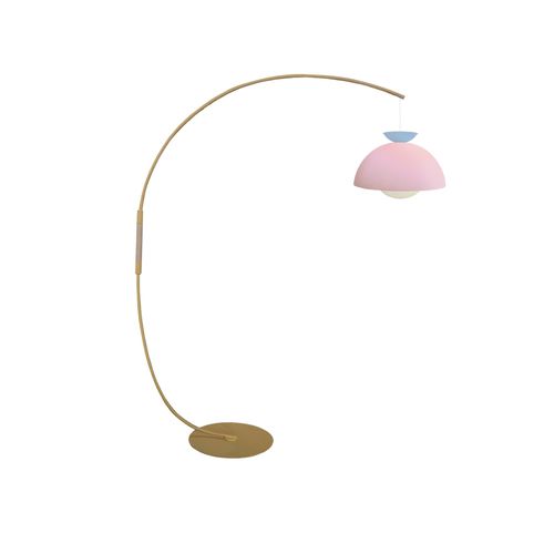Lampadaire Métal Crème,Bois 245 Cm