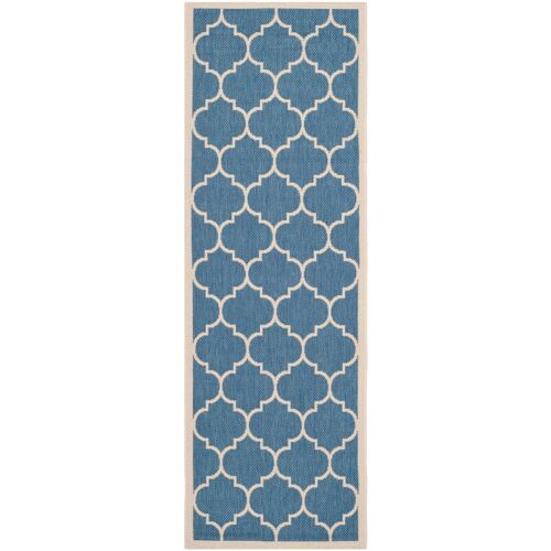 Tapis D'intérieur/Extérieur Bleu/Neutre 70 X 245