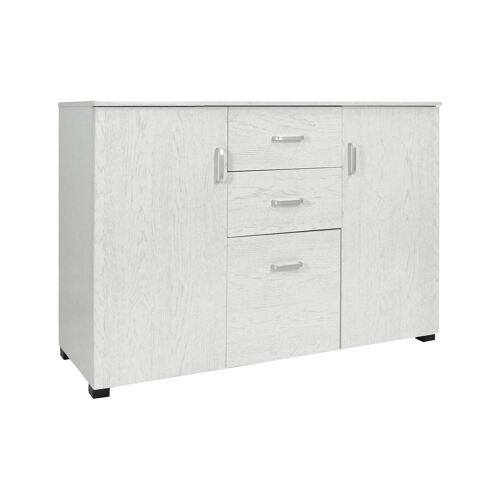 Buffet effet bois beige 120x40 cm
