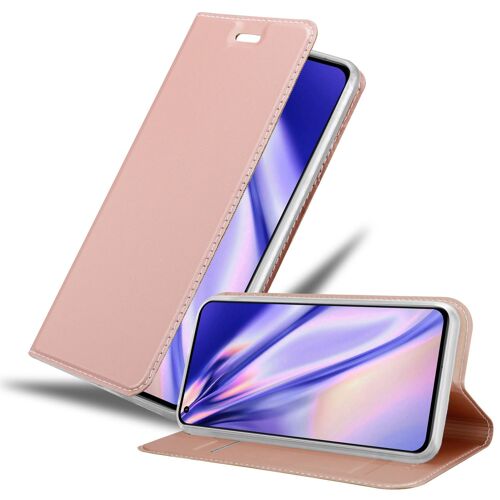Cadorabo Housse compatible avec Realme GT 2 PRO en CLASSY OR ROSÉ - Étui de protection avec fermeture magnétique, fonction de support et compartiment pour carte