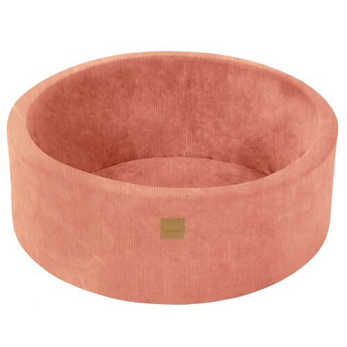 Ronde Piscine Pour Enfants 90x30cm, Côtelé, Abricot: Sans Boules