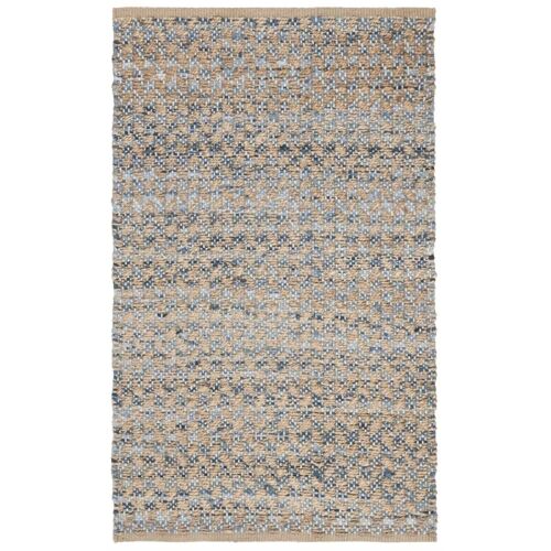 Tapis Jute Bleu/Naturel 70 X 120