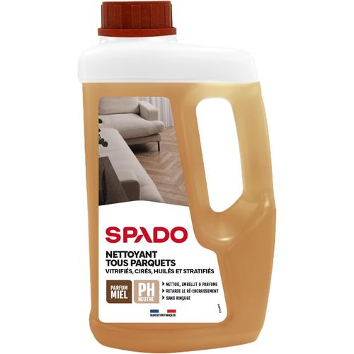 KAL-Nettoyant Tous Parquets -Nettoie, Embellit Et Parfume -Formule Retarde Le Ré Encrassement -Non Glissant -Cire D'Abeille & Miel -97% Ingrédients Naturel -1L -Fabriqué En France