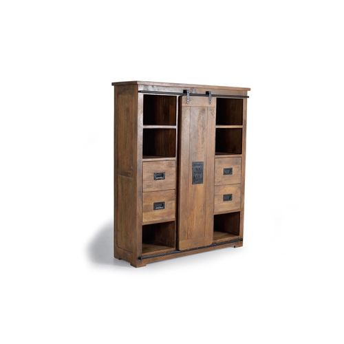 Vaisselier En Bois Manguier Et Métal