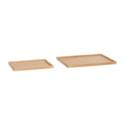 Set De 2 Plateaux En Bois