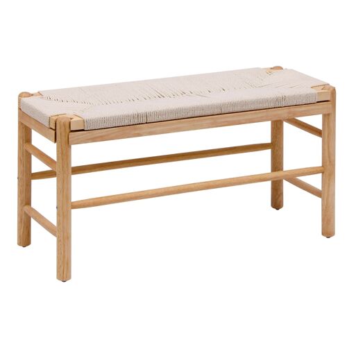 Banc Avec Rangement En Pin Massif Et Corde