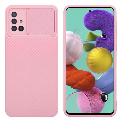 Cadorabo Housse Compatible Avec Samsung Galaxy A51 4g / M40s En Bonbon Rose - Étui De Protection En Silicone Tpu Flexible Et Avec Protection Pour Appareil Photo