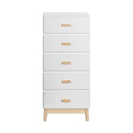 Commode Pour Enfants Avec 5 Tiroirs En Mdf Blanc