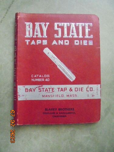 Bay State Taps And Dies : Catalog Number 40 (1943)