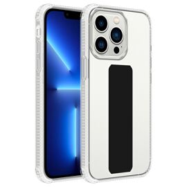 Cadorabo Housse compatible avec Apple iPhone 11 PRO MAX en Noir - Étui de protection en silicone TPU flexible avec support et fonction stand