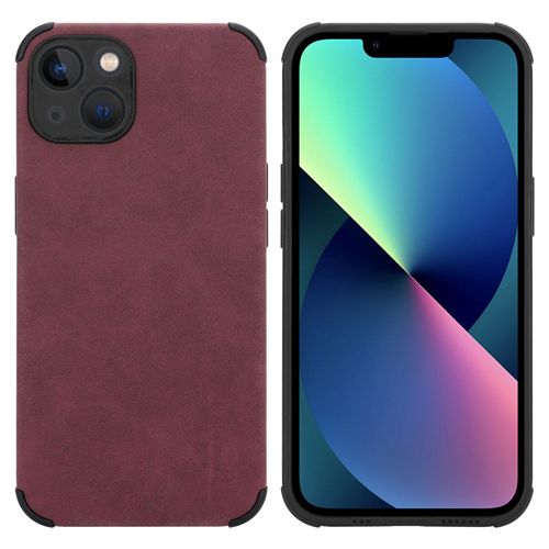 Cadorabo Housse Compatible Avec Apple Iphone 13 En Bourgogne Violet - Étui De Protection En Silicone Tpu Avec Application Élégante En Similicuir