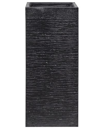 Pot De Fleurs Noir 26 X 26 X 60 Cm Dion