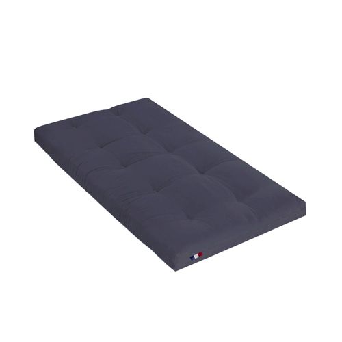 Matelas Futon Coeur Latex Ferme 13cm Anthracite 90x190