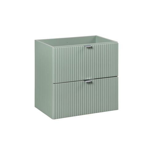 Meuble sous-vasque 2 tiroirs stratifiés vert