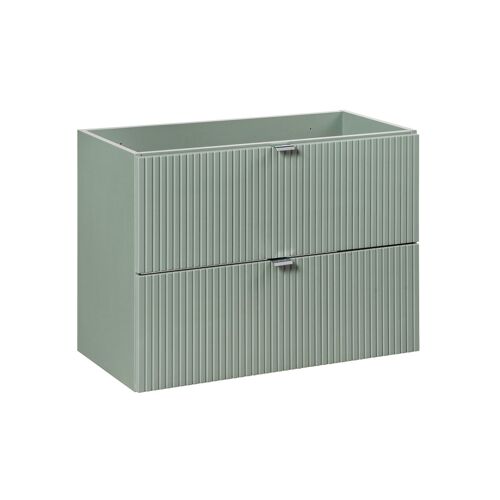 Meuble sous-vasque 2 tiroirs stratifiés vert