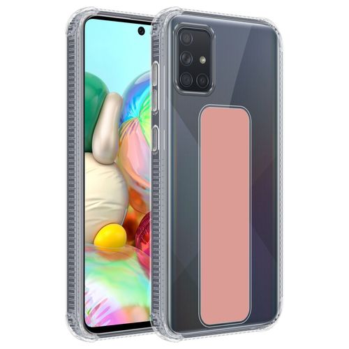 Cadorabo Housse Compatible Avec Samsung Galaxy A51 4g / M40s En Rose - Étui De Protection En Silicone Tpu Flexible Avec Support Et Fonction Stand