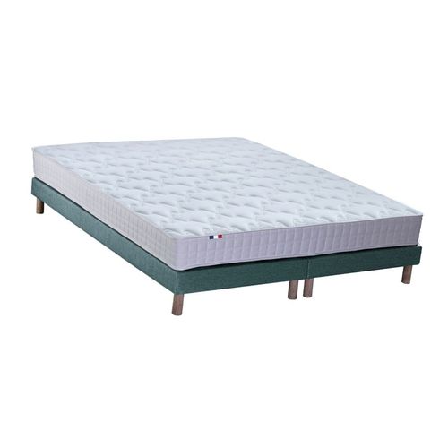 Ensemble Matelas Mémoire De Forme Sommier Vert 160x200