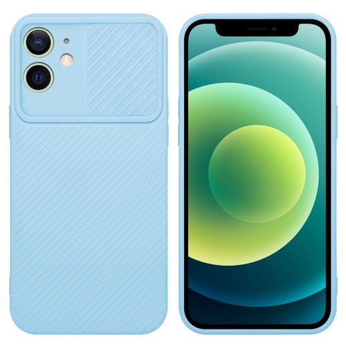 Cadorabo Housse Compatible Avec Apple Iphone 12 Mini En Bonbon Bleu Clair - Étui De Protection En Silicone Tpu Flexible Et Avec Protection Pour Appareil Photo