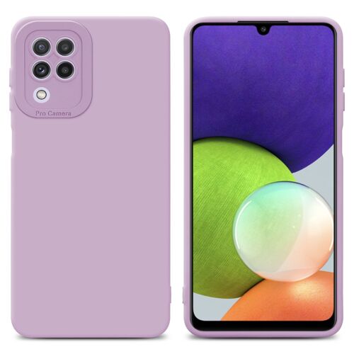 Cadorabo Housse compatible avec Samsung Galaxy A22 4G en FLUID CRÈME - Étui de protection en silicone TPU flexible