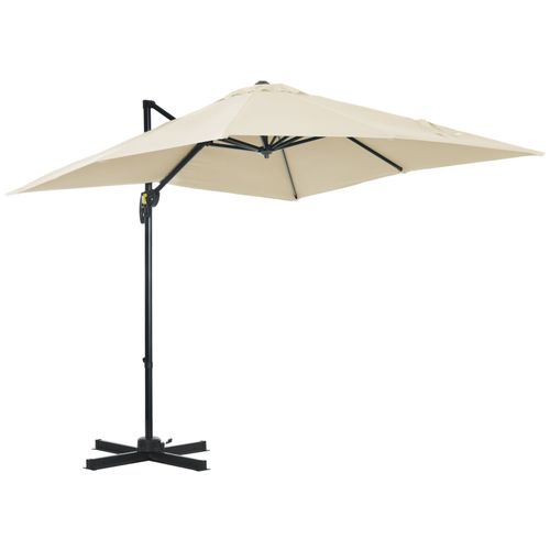 Parasol Déporté Carré Inclinable Dim. 2,45l X 2,45l X 2,45h M