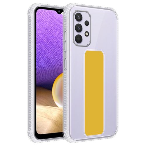 Cadorabo Housse Compatible Avec Samsung Galaxy A33 5g En Jaune - Étui De Protection En Silicone Tpu Flexible Avec Support Et Fonction Stand