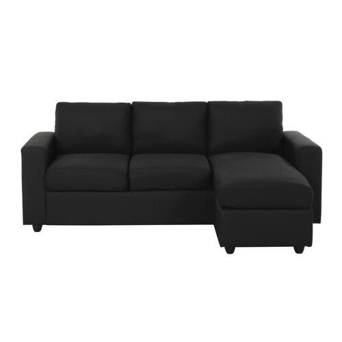 Maisons du Monde Canapé d'angle 3 places gris style contemporain