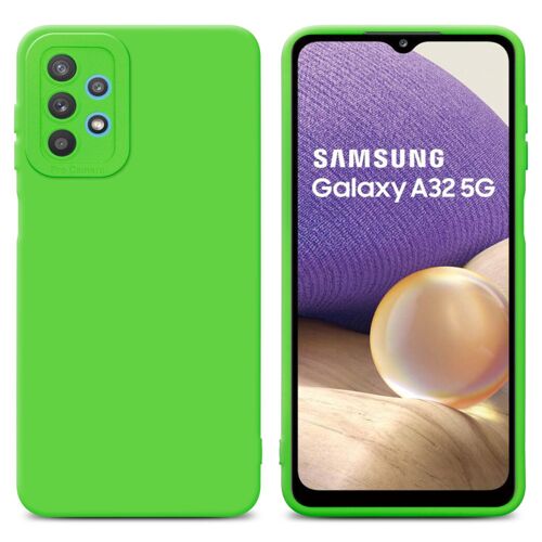 Cadorabo Housse compatible avec Samsung Galaxy A32 5G en FLUID VERT - Étui de protection en silicone TPU flexible