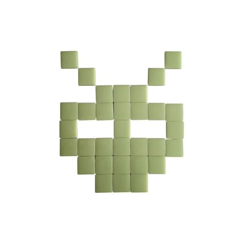 Mosaïque adhésive en verre vert clair