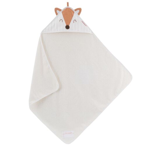 Cape De Bain Blanche Coton Bio 75x75 Cm