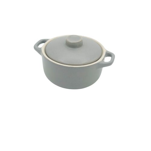 Mini Cocotte Grise Avec Couvercle 13 X 5,2 Cm Hobbytech