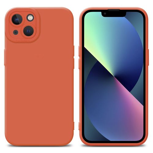 Cadorabo Housse Compatible Avec Apple Iphone 14 En Fluid Orange - Étui De Protection En Silicone Tpu Flexible