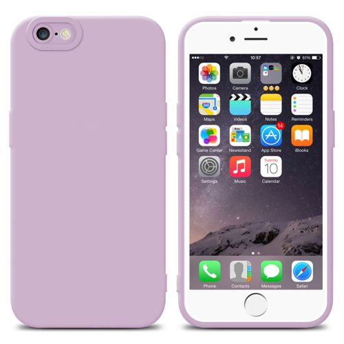 Cadorabo Housse compatible avec Apple iPhone 6 / 6S en FLUID CRÈME - Étui de protection en silicone TPU flexible